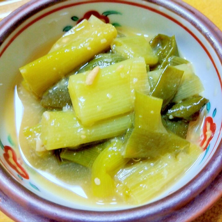 九条ネギの甘味噌酢煮